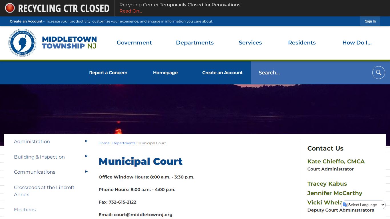 Municipal Court | Middletown, NJ